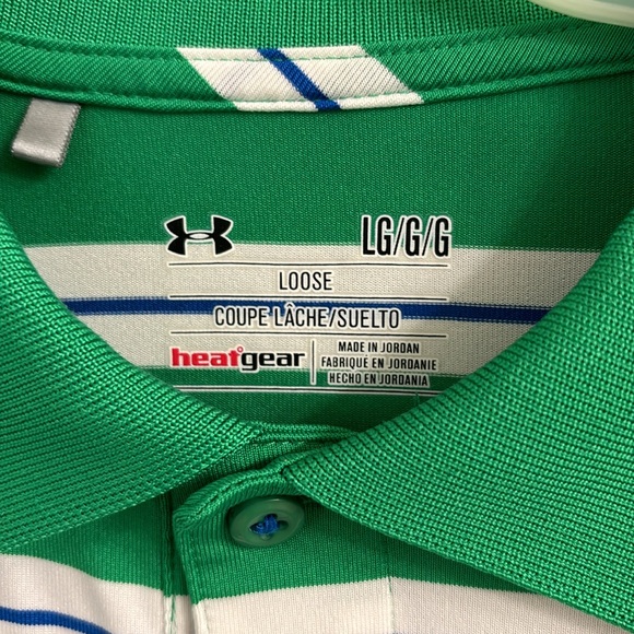 Men’s Large Under Armour performance polo EUC - Picture 2 of 2